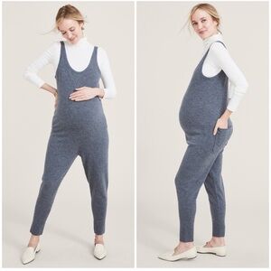 NWT Hatch The Knit Onesie Maternity Jumpsuit Merino Wool Alpaca Charcoal